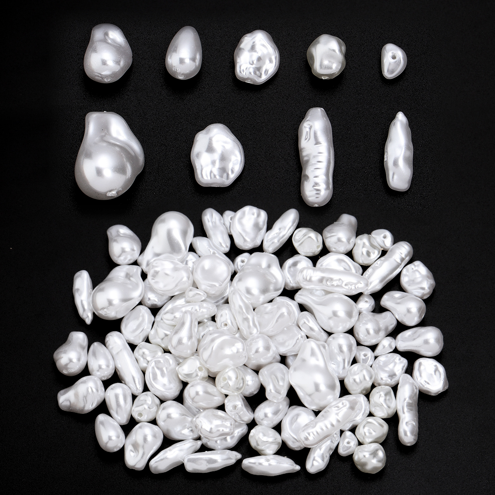 Pearl Necklace - 20pcs/lot Irregular ABS Imitation Pearls Beads