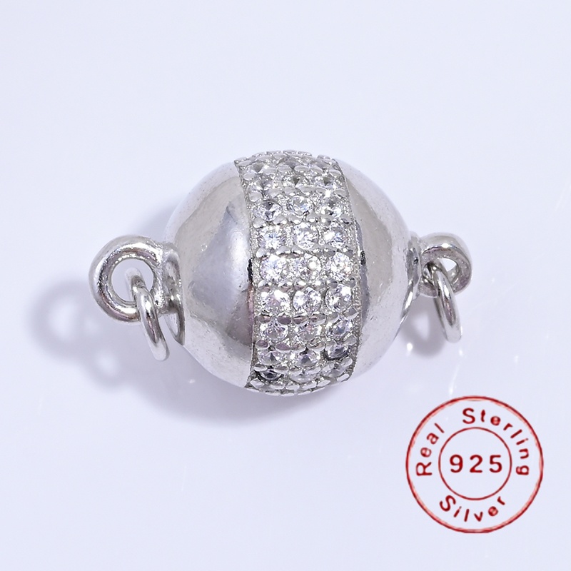 Pearl Necklace - S925 Sterling Silver Pearl Necklace Buckle