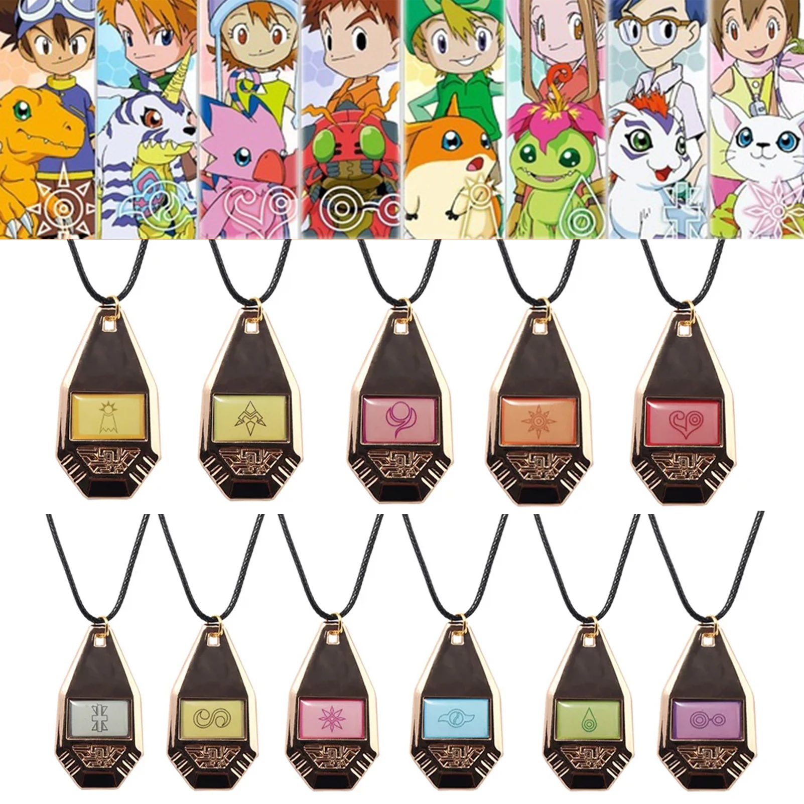 Necklace Pendant - Anime Digimon Adventure Necklace, 11 Styles,