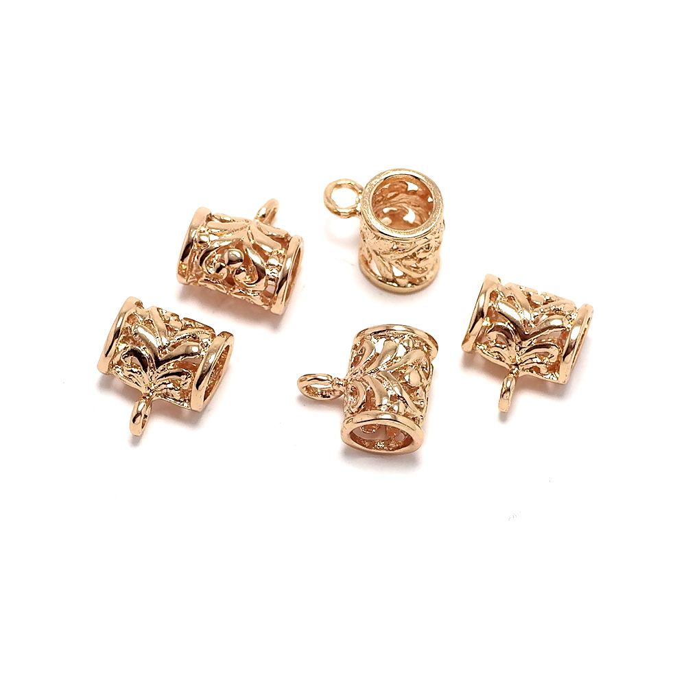 5pcs Big Hole Connectors,Rose  - Rose Gold Bracelet 评论和价格