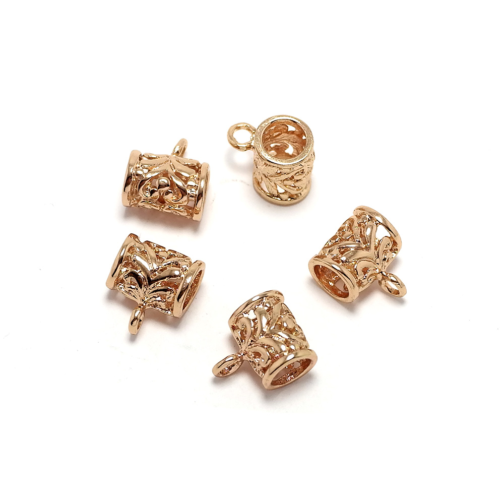 5pcs Big Hole Connectors,Rose  - Rose Gold Bracelet 评论和价格