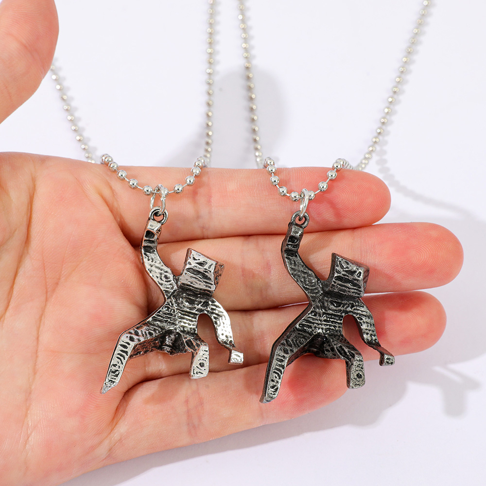 3D Xenon Rock Little Man Proje - Necklace Pendant 评论和价格