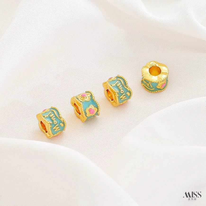 Cloisonne Enamel 18K Gold Plat - Rose Gold Bracelet 评论和价格