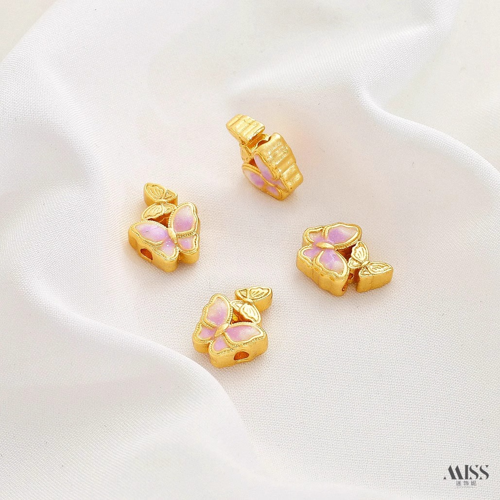 Cloisonne Enamel 18K Gold Plat - Rose Gold Bracelet 评论和价格