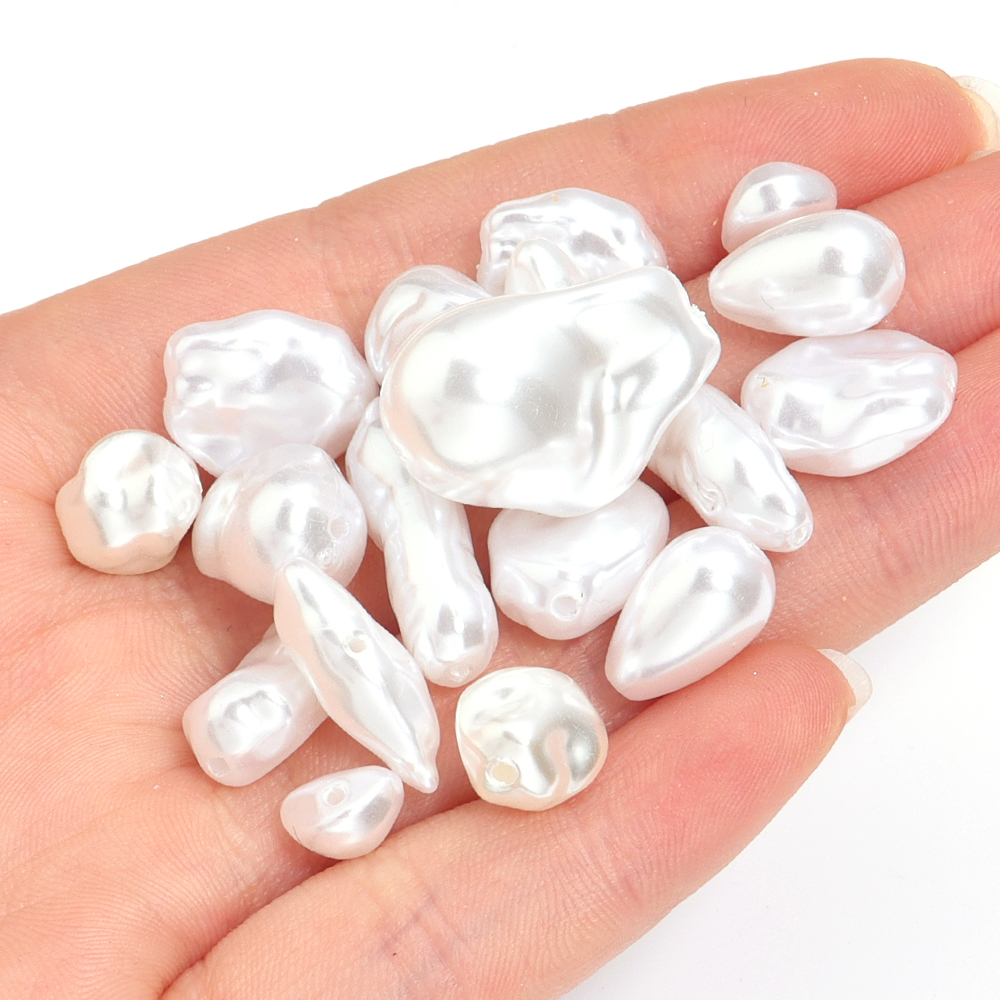 20pcs/lot Irregular ABS Imitat - Pearl Necklace 评论和价格