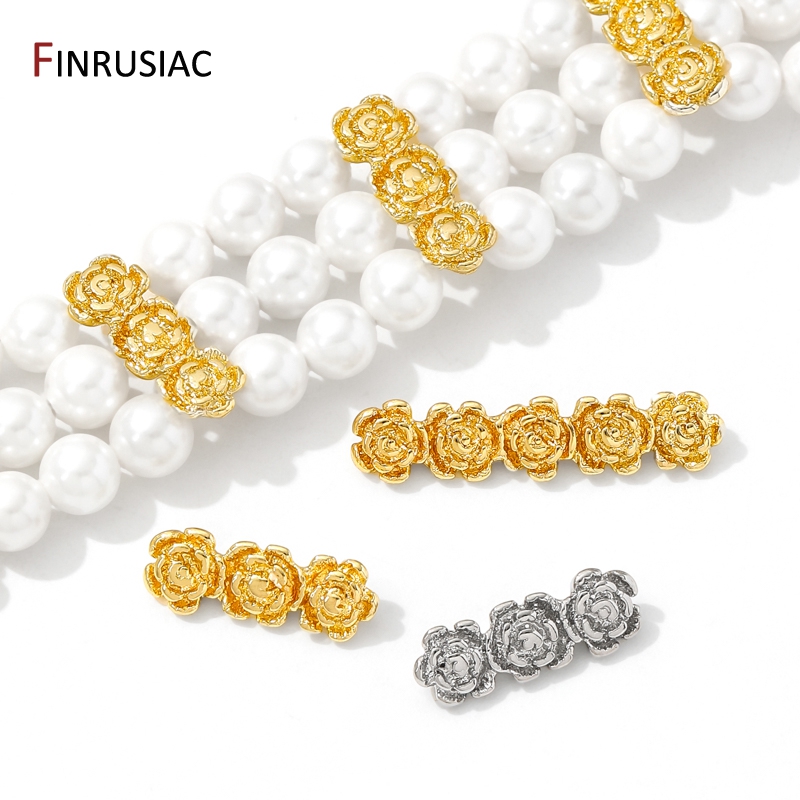 18K Gold Plated Brass Rose Flo - Rose Gold Bracelet 评论和价格
