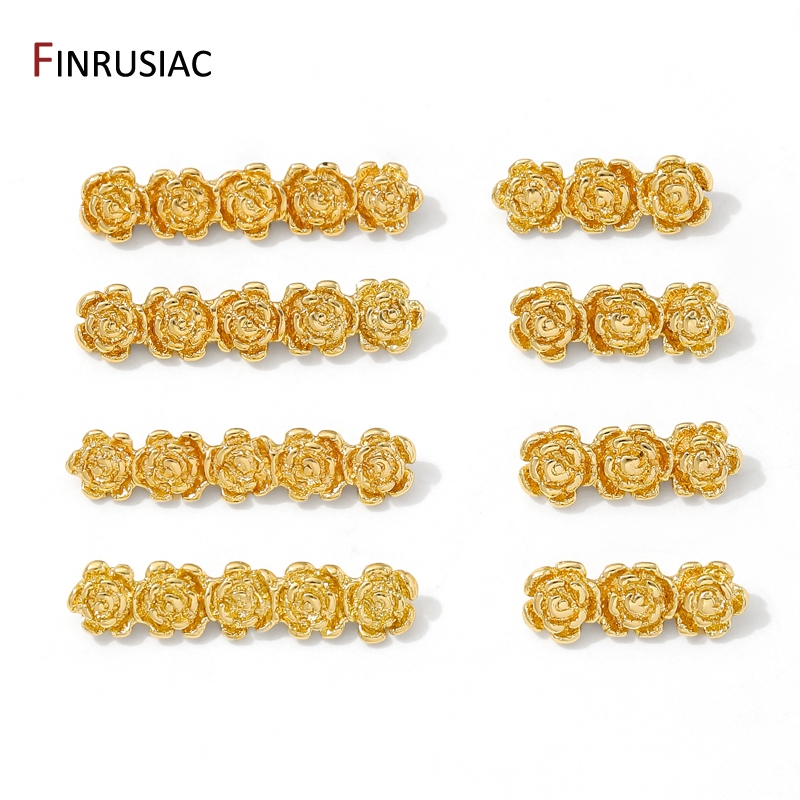 18K Gold Plated Brass Rose Flo - Rose Gold Bracelet 评论和价格