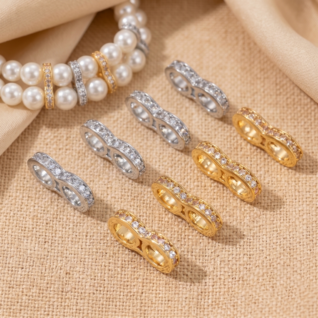 2pcs 18K Gold Plated Brass Mic - Pearl Necklace 评论和价格