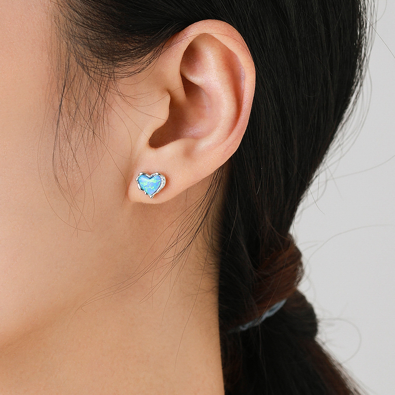 Modian 925 Sterling Silver Tre - Opal Earrings Dangle 评论和价格