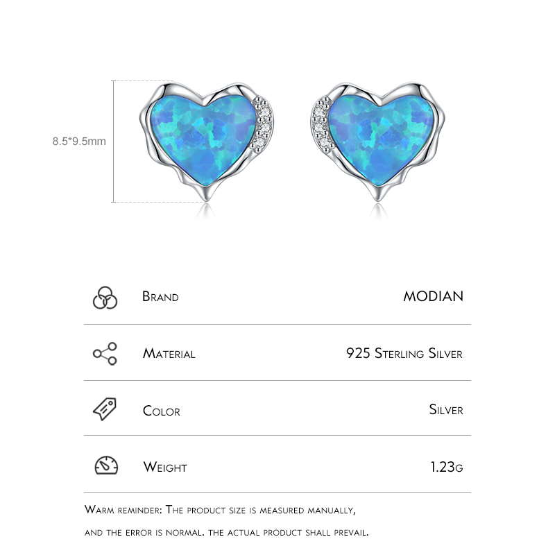 Modian 925 Sterling Silver Tre - Opal Earrings Dangle 评论和价格