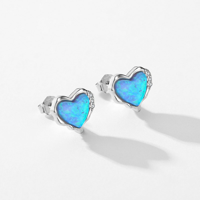 Modian 925 Sterling Silver Tre - Opal Earrings Dangle 评论和价格