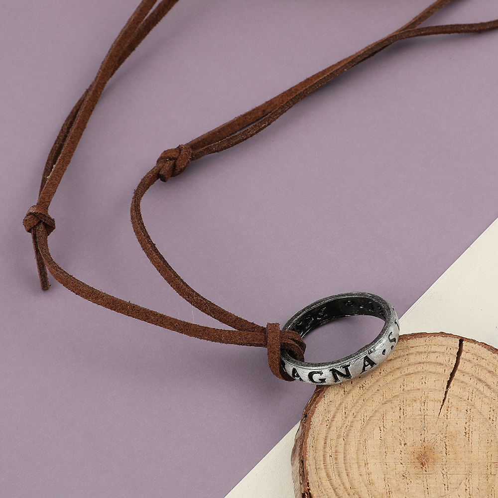 Game Anime Leather Chain Ring  - Necklace Pendant 评论和价格