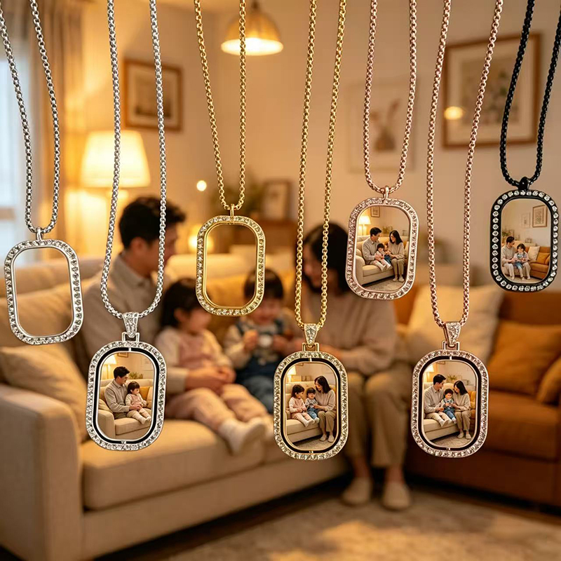 Personalized Custom Rectangula - Necklace Pendant 评论和价格