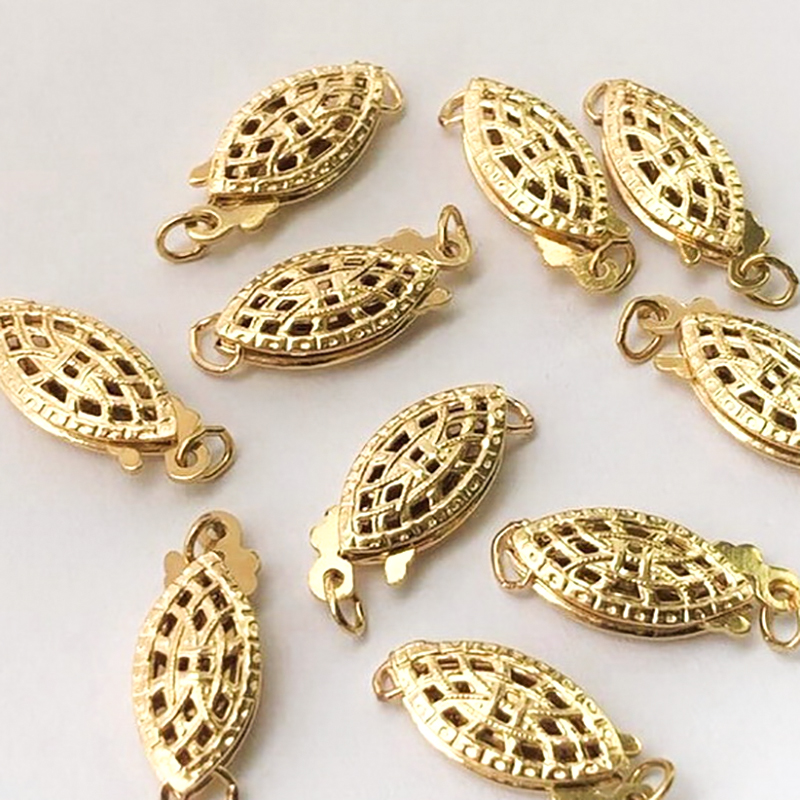 14K Gold Filled Oval Filigree  - Pearl Necklace 评论和价格