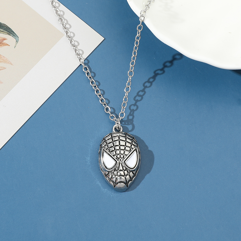 Superhero Spider Man Mask Pend - Necklace Pendant 评论和价格