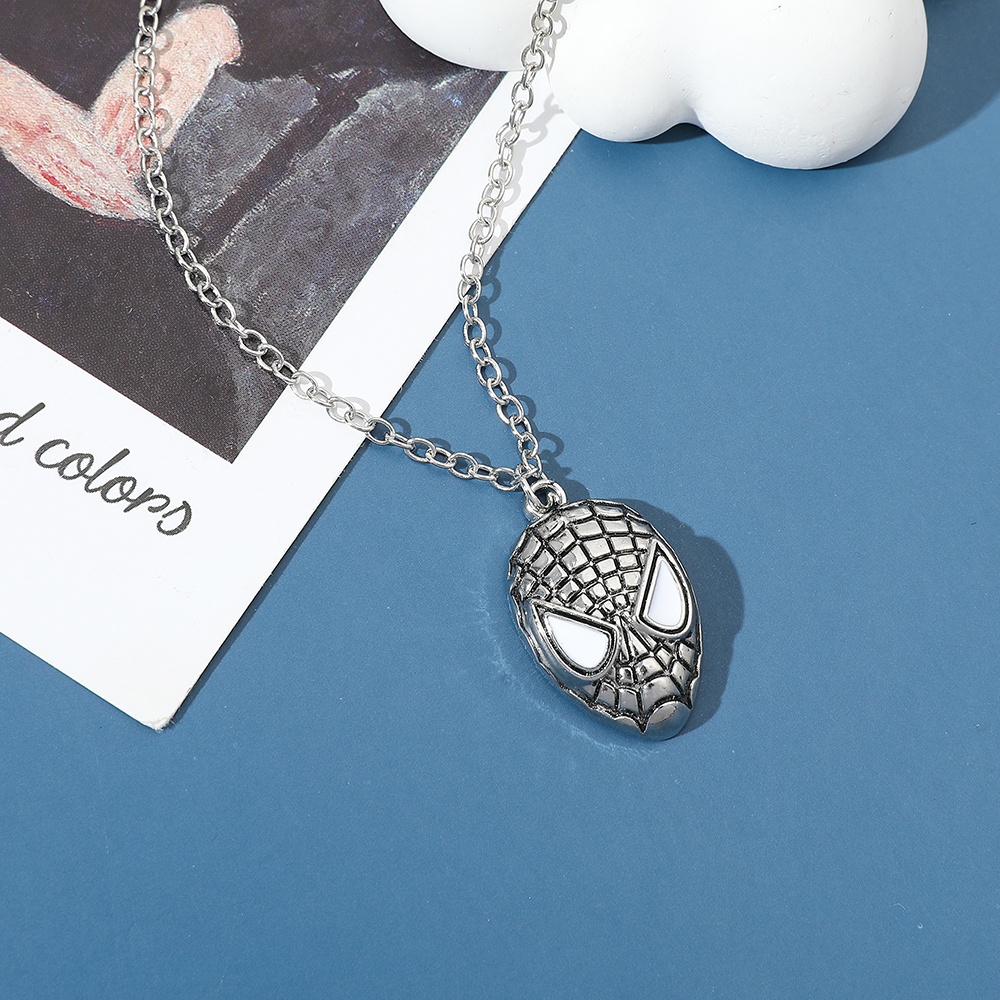 Superhero Spider Man Mask Pend - Necklace Pendant 评论和价格