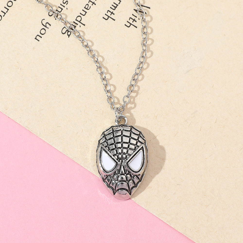 Superhero Spider Man Mask Pend - Necklace Pendant 评论和价格