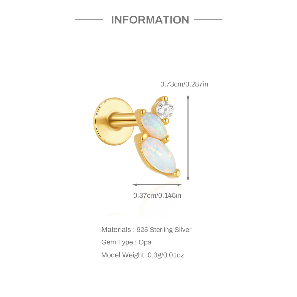 CANNER 1Pc 925 Sterling Silver - Opal Earrings Dangle 评论和价格