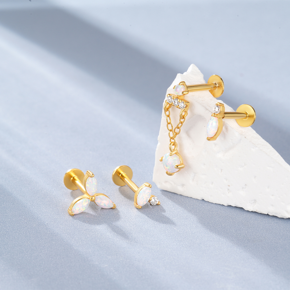 CANNER 1Pc 925 Sterling Silver - Opal Earrings Dangle 评论和价格