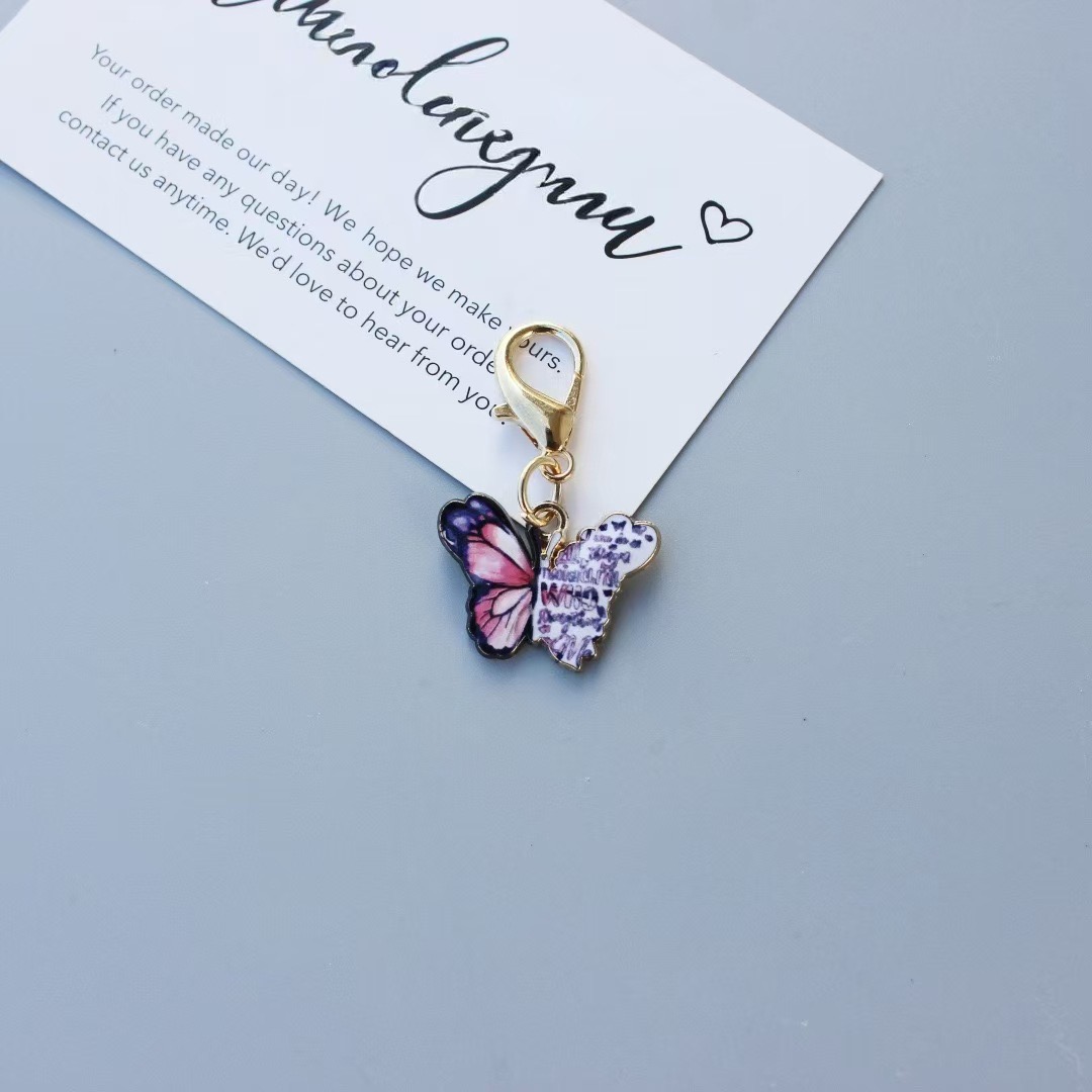 10pcs New Colorful Butterfly L - Necklace Pendant 评论和价格