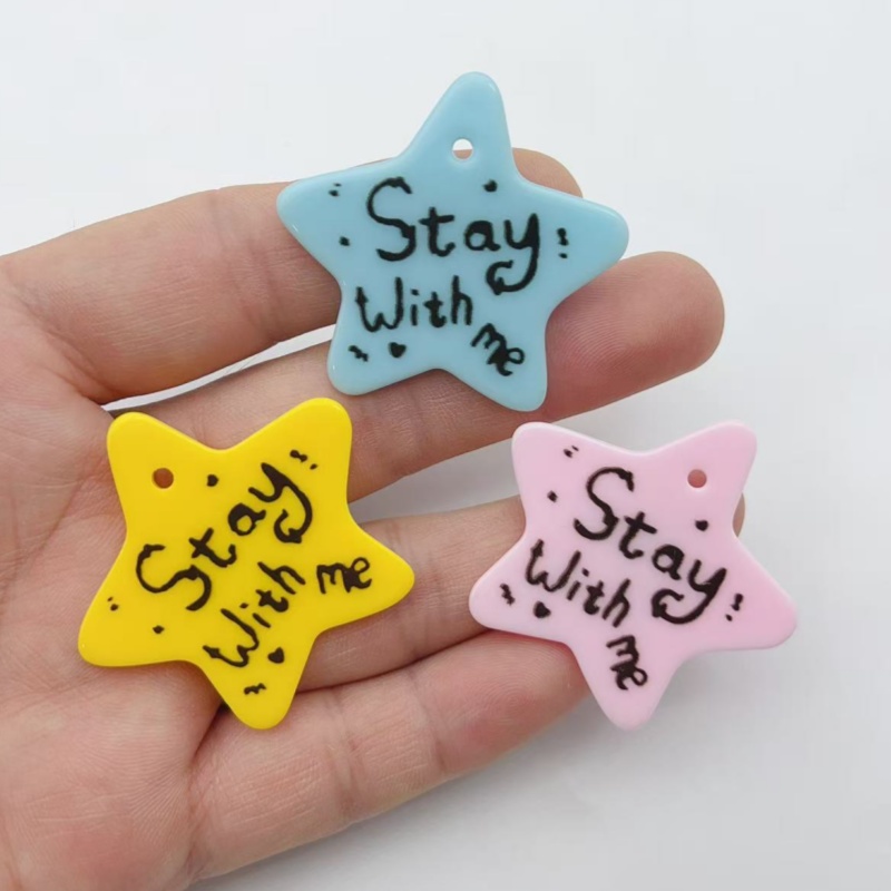10pcs Pentagram Resin Small Ac - Necklace Pendant 评论和价格
