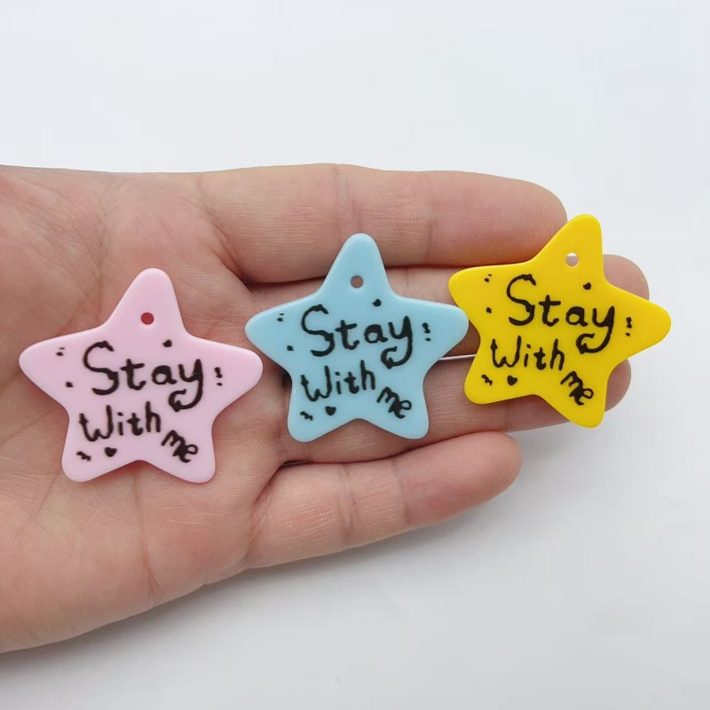 10pcs Pentagram Resin Small Ac - Necklace Pendant 评论和价格
