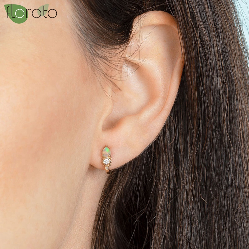 925 Sterling Silver Needle Exq - Opal Earrings Dangle 评论和价格