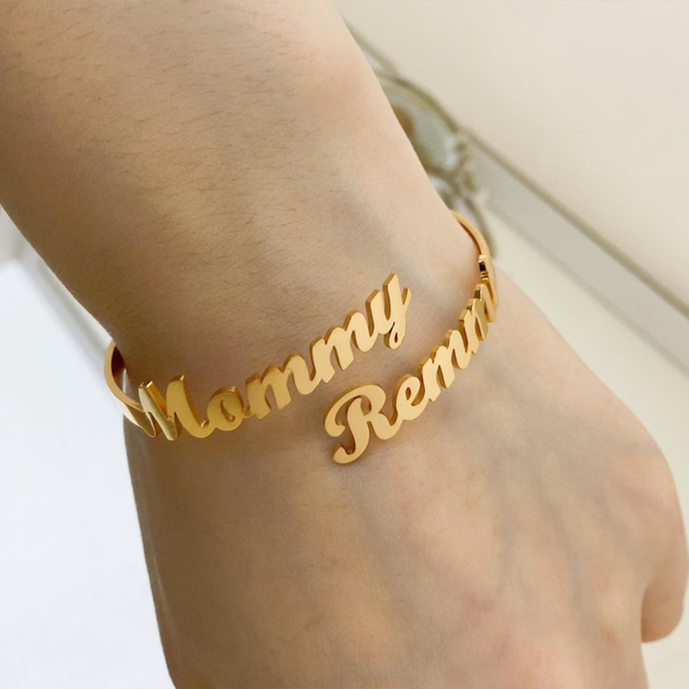 Customize Two Name Bracelets,  - Rose Gold Bracelet 评论和价格