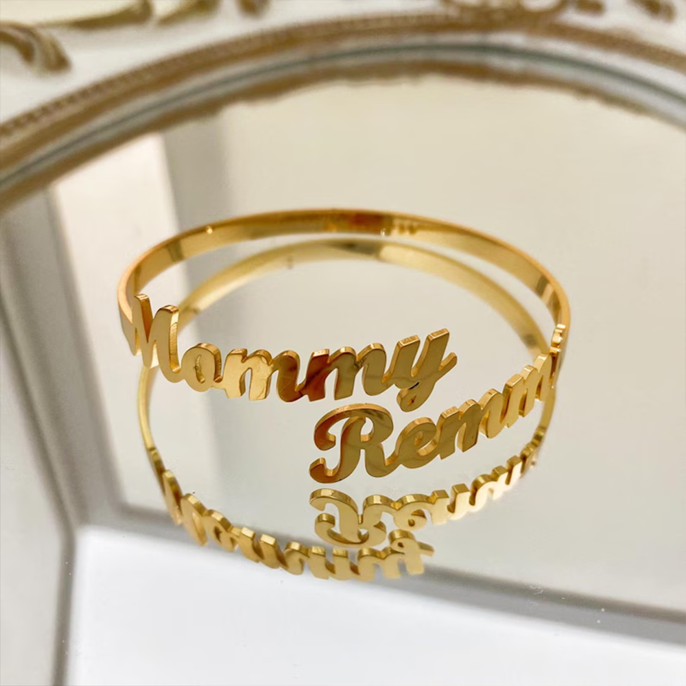 Customize Two Name Bracelets,  - Rose Gold Bracelet 评论和价格