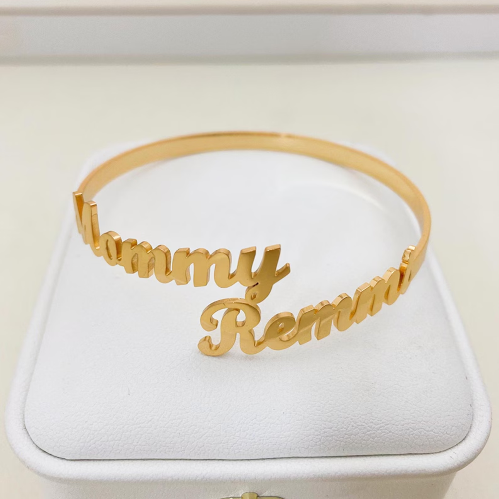 Customize Two Name Bracelets,  - Rose Gold Bracelet 评论和价格